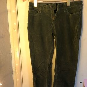 Dark green corduroy pants